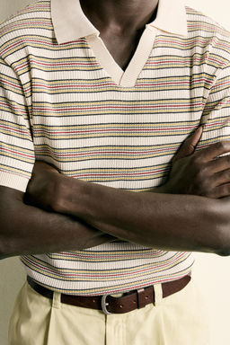 POLO REGULAR FIT RAYAS / Multicolor - Zara фото 6