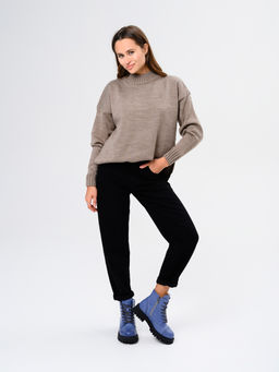 Ботинки 319.taskanabl.Вакса джинс/мех