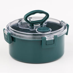 Ланч-бокс в школу, контейнер для еды «Антрима», 1.1 л, с ложкой, 17.5×17.5×8.5 см, пластик, зелёный