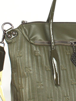 Сумка женская искусственная кожа Vevers-L 660 F 567-705, 1отд+карм/перег, плечевой ремень, зеленый SALE 258458 - Adelia фото 9