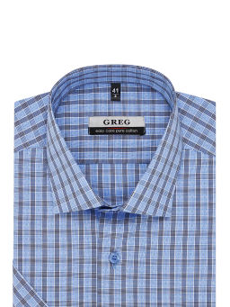 Сорочка мужская короткий рукав GREG 225/101/6183