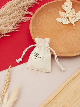 Цена за 50 шт. Мешочек подарочный Нежность лён, 7?9 см, бежевый