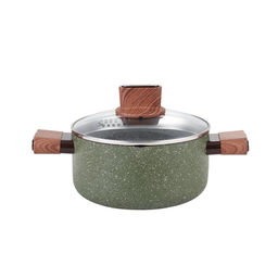 51457 WERNER Кастрюля ORGANIC FOREST STYLE 20x9,0 см/2,8 л с индукционным дном, с двухслойным антипригарным покрытием Pfluon, бакелитовая ручка с покрытием Soft Touch. Цвет: зеленый. Материал: прессованный алюминий. Толщина стенок и дна: 2,6 мм.