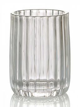 Стакан для зубных щёток 230мл прозрачный стекло