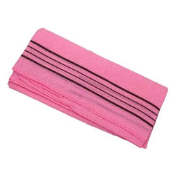 Towel Bulk Basic Long Exfoliating - Мочалка полотенце базовое длинное Цвет - розовый 100*35 см, 10 шт