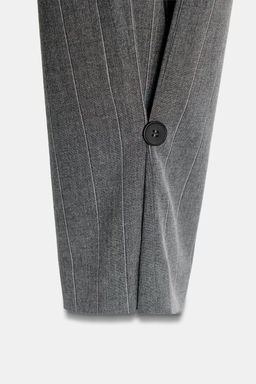 PLEATED TROUSERS WITH BUTTON HEM - Zara фото 7