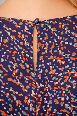 Блуза Swallow 803.2 черный+серебряный узор фото 825