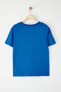 TRENDYOLMILLA Beyaz %100 Pamuk Basic V Yaka Orme T-Shirt TWOSS23TS00001  фото 10