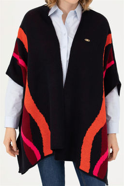 Женское темно-синее трикотажное пончо Неожиданная скидка в корзине - U.s. polo assn фото 6