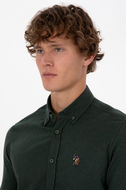 Erkek Koyu Ye_il Uzun Kollu Basic G_mlek Sepette S_rpriz _ndirim - U.s. polo assn фото 2