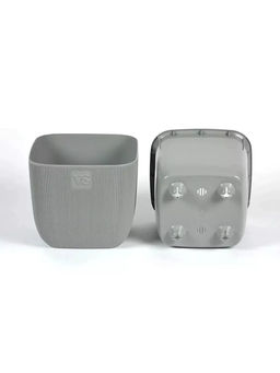 Горшок для цветов с дренажной системой Фабио VipSet 4,7 л серый (AMF-4,7-03) - Крассула фото 6