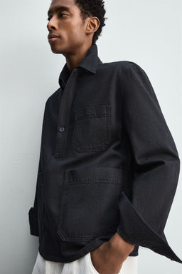 DENIM POLO SHIRT - Zara фото 6