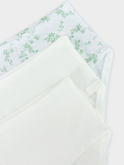 Трусы женские макси мультипак (3 шт.) белые с цветочками цветочки на белом 412075-3 - Mark formelle фото 8
