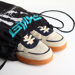 Мешок для обуви, 34*0,1*45, отд на стяжке, черный - Simaland фото 4