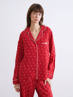 G?mlek Yaka Kad?n Pijama Tak?m?