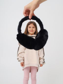 Наушники меховые FluffFold, черные - Inzibe фото 3