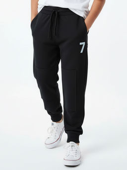 Брюки для мальчика с заплатками 22-0272 черный - Mini maxi фото 4