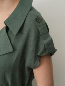 Платье женское 52113-ПЛ зелёное