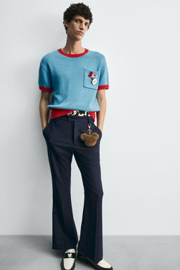CONTRAST KNIT T-SHIRT HARRY LAMBERT FOR ZARA X DISNEY