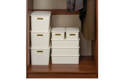 Корзинка с крышкой 7,5 л 35*24,5*10,5 см Береста слоновая кость (модель 5221/26) - Elan gallery фото 7