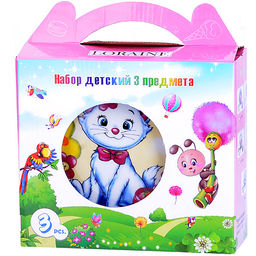 25473 Детский набор 3пр Котенок LR (х12) - Mayer&boch фото 3