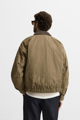 CONTRAST-COLLAR PADDED JACKET - Zara фото 11