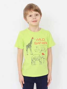 CRB wear/ HSKB 63832-36 Футболка для мальчика,лайм/Ex.Cherubino  фото 2