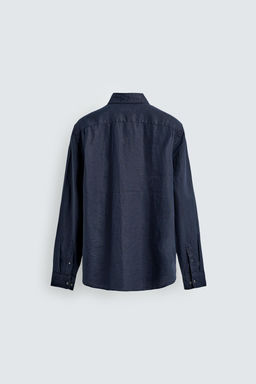 CAMISA REGULAR FIT 100% LINO / Blanco - Zara фото 8