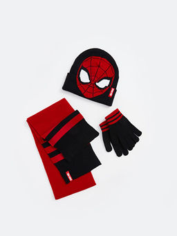 Spiderman Nak??l? Erkek ?ocuk Atk? Bere ve Eldiven Tak?m