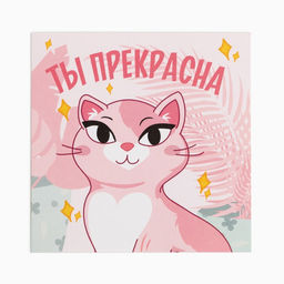 Набор подарочный "Расслабься киса" плед и аксессуары