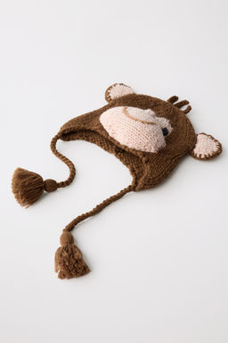 100% WOOL MONKEY HAT LIMITED EDITION - Zara фото 5