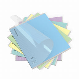 Цена за 5 шт. Тетрадь общая ученическая с пластиковой обложкой на скобе ErichKrause Классика CoverPrо fizzy, А5+, 48 листов, клетка_MIX-PACK фото 34