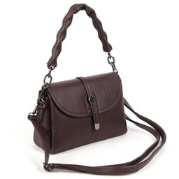 Женская сумка через плечо из эко кожи с тремя отделениями под клапаном 9802 Ред