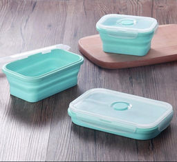 Ланчбокс складной герметичный прямоугольный, 800 мл, 18,5x13x7 см, - Devente фото 7