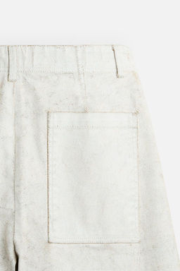 LIMITED EDITION WAXED TROUSERS - Zara фото 9