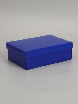 Цена за 5 шт. Коробка складная, крышка-дно, синяя, 24 х 17 х 8 см