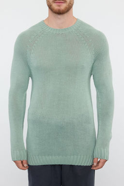 TRENDYOL MAN Kiremit Slim Fit Dar Kesim Bisiklet Yaka Reglan Kol Basic Triko Kazak TMNAW25KZ00000 - Trendyolmilla фото 11