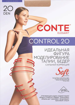 Колготки корректирующие CONTE CONTROL 20 Колготки с утягивающими шортиками shade - Conte elegant фото 2