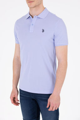 U. S. Polo Assn Мужская синяя базовая футболка с воротником-поло - U.s. polo assn фото 6