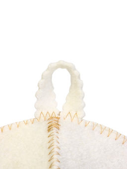 Шапка для бани и сауны «Жена царя», шерсть 50%, полиэфир 50%, белая