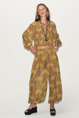 PRINTED BALLOON TROUSERS