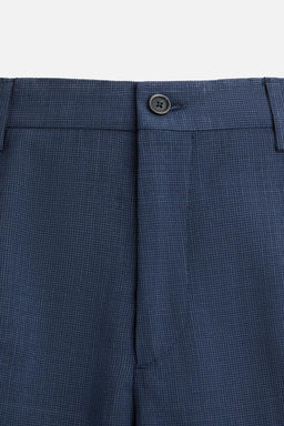 HOUNDSTOOTH SUIT TROUSERS - Zara фото 7