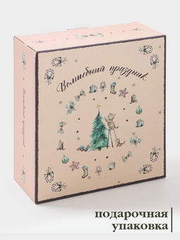 Блинница новогодняя Доляна Волшебный праздник, 23.5?9.7 см, доломит, белая  фото 3