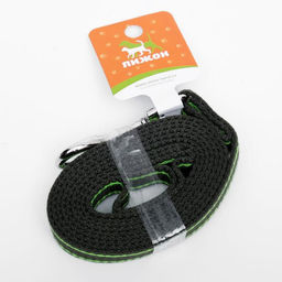 Поводок брезентовый, 1,6 м х 2,5 см, хаки/зелёный - Пижон фото 4