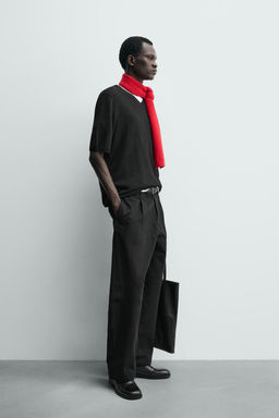 RELAXED BALLOON FIT PLEATED TROUSERS - Zara фото 24