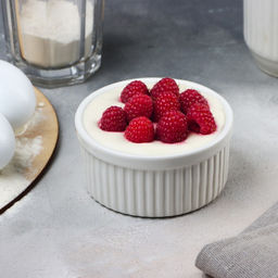 Рамекин керамический «Кушай», 9.5×4.5 см, 200 мл, цвет белый