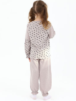 Пижама с брюками Китти серый меланж 33067