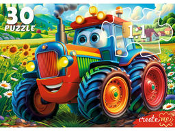Puzzle 30 элементов "Веселый трактор" (ПУ30-3177) крупные детали