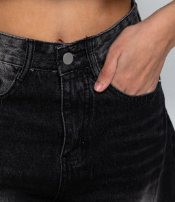 Джинсовые шорты #КТ7781 (1), чёрный - Dommod фото 5