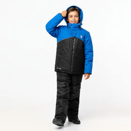 RODOS Утеплённый костюм для мальчика зима М-228д Синий/Васильковый  фото 177